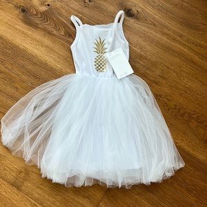 NWT 3t pineapple tulle dress